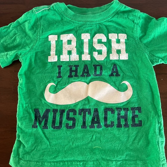 Toddler 2t Irish I Had A Mustache St. Patrick’s Day Shirt, Carter’s 2t - Picture 1 of 4